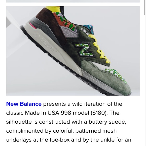 New Balance 998 festival pack size 8mens/9.5 womens “woodstock” made in the usa - Picture 2 of 7